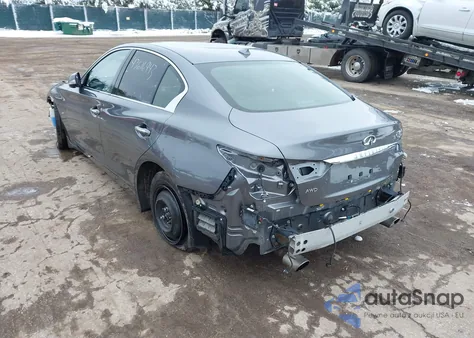 2019 Infiniti Q50 3.0T Luxe from USA, damaged, VIN JN1EV7AR3KM594286